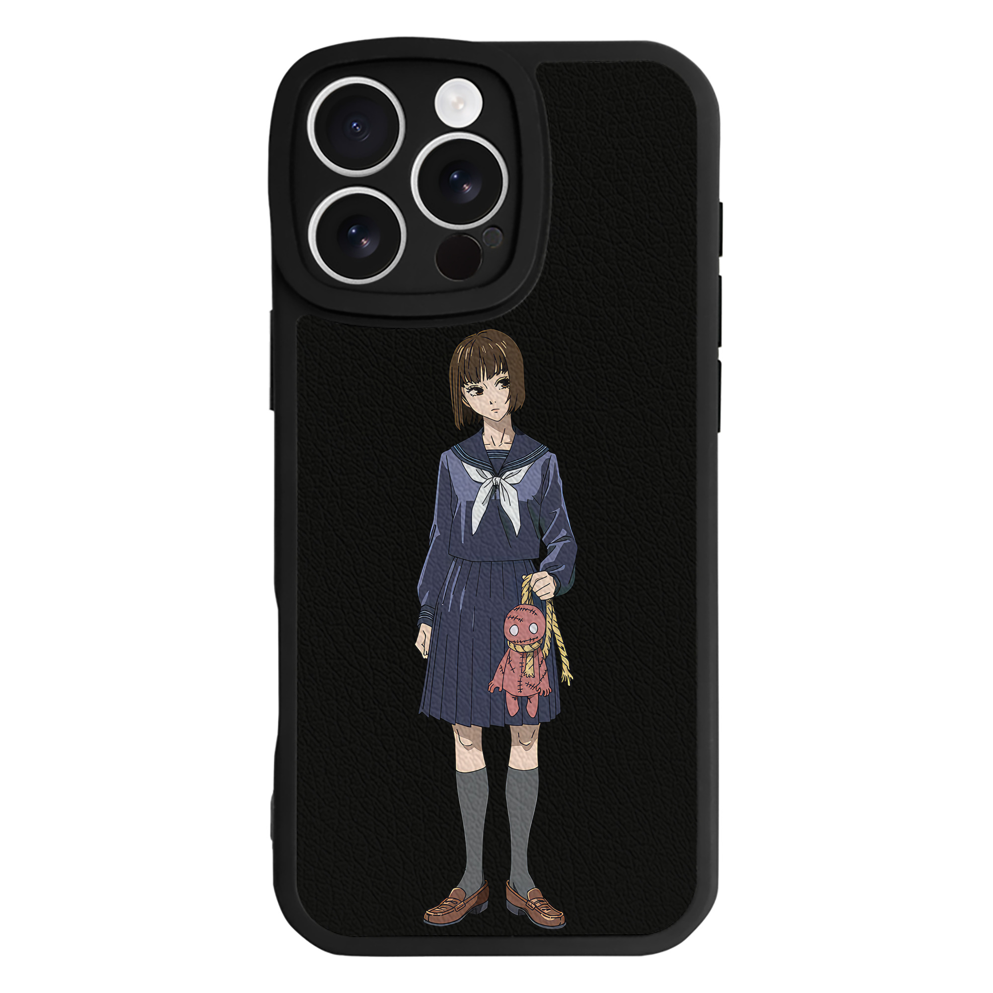 （画像用） 呪術廻戦 Jujutsu Kaisen 【iPhone 16シリーズ対応】シリコンスマホケース（レザー調） 材質：シリコン